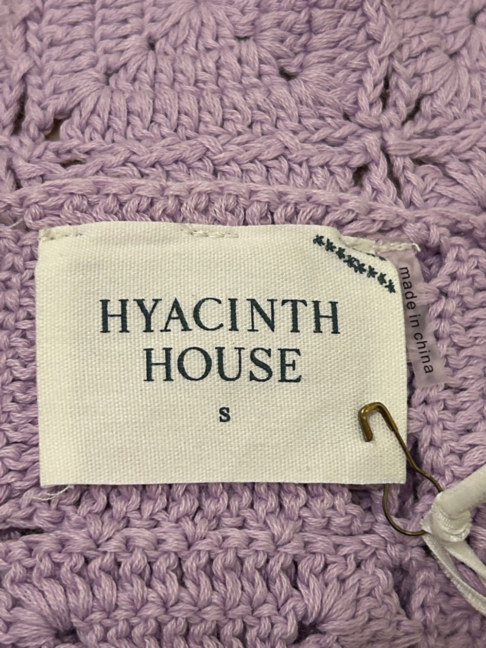Tuckernuck Hyacinth House Lilac Lavendar Crotchet Cory Tank NWT Size Small - Picture 9 of 12